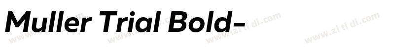 Muller Trial Bold字体转换